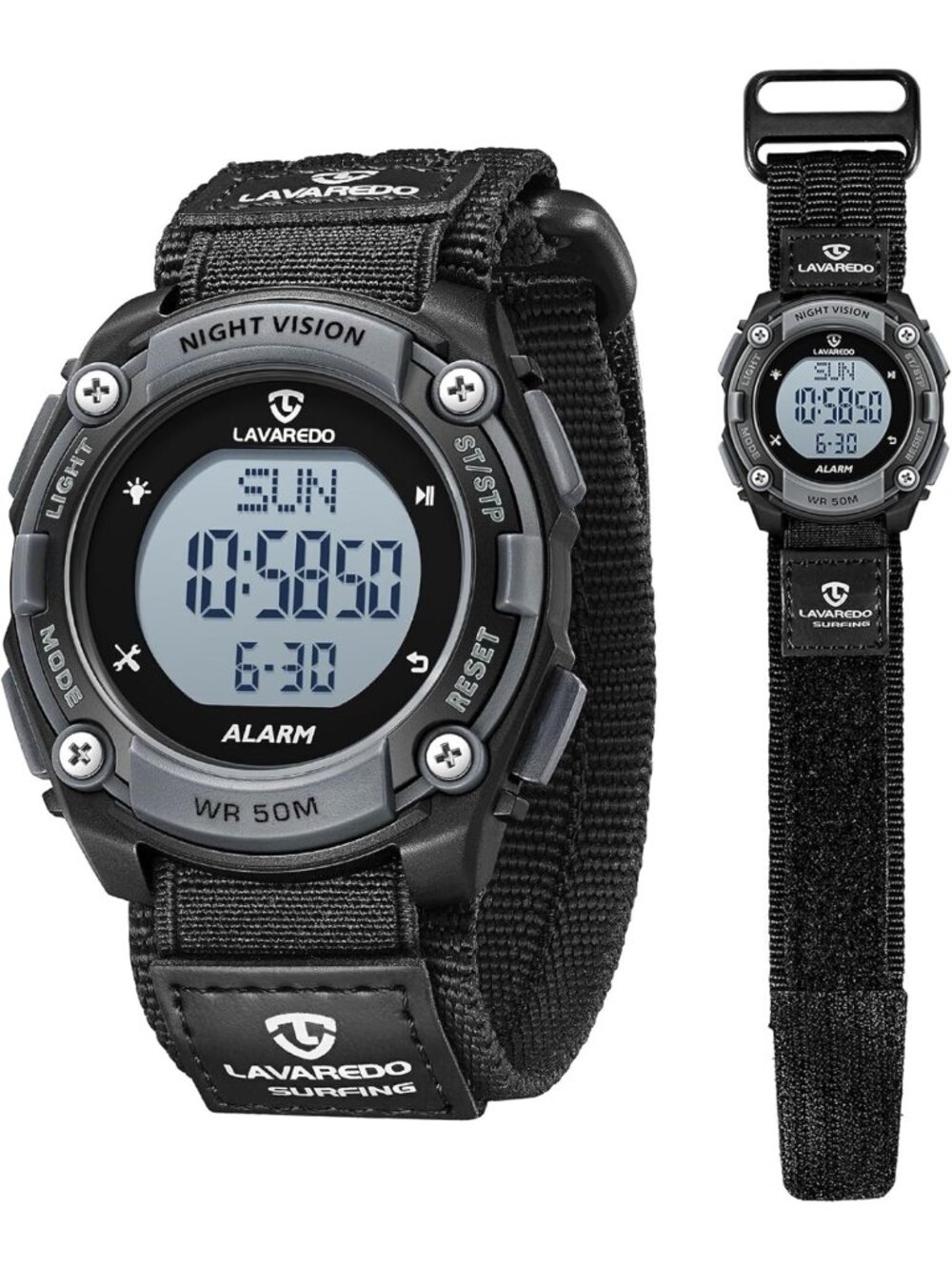 Men's Waterproof Digital Sports Watch - Military Style LED Stopwatch, Outdoor